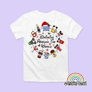Drinking Around the World Christmas Shirt (Disney Epcot)