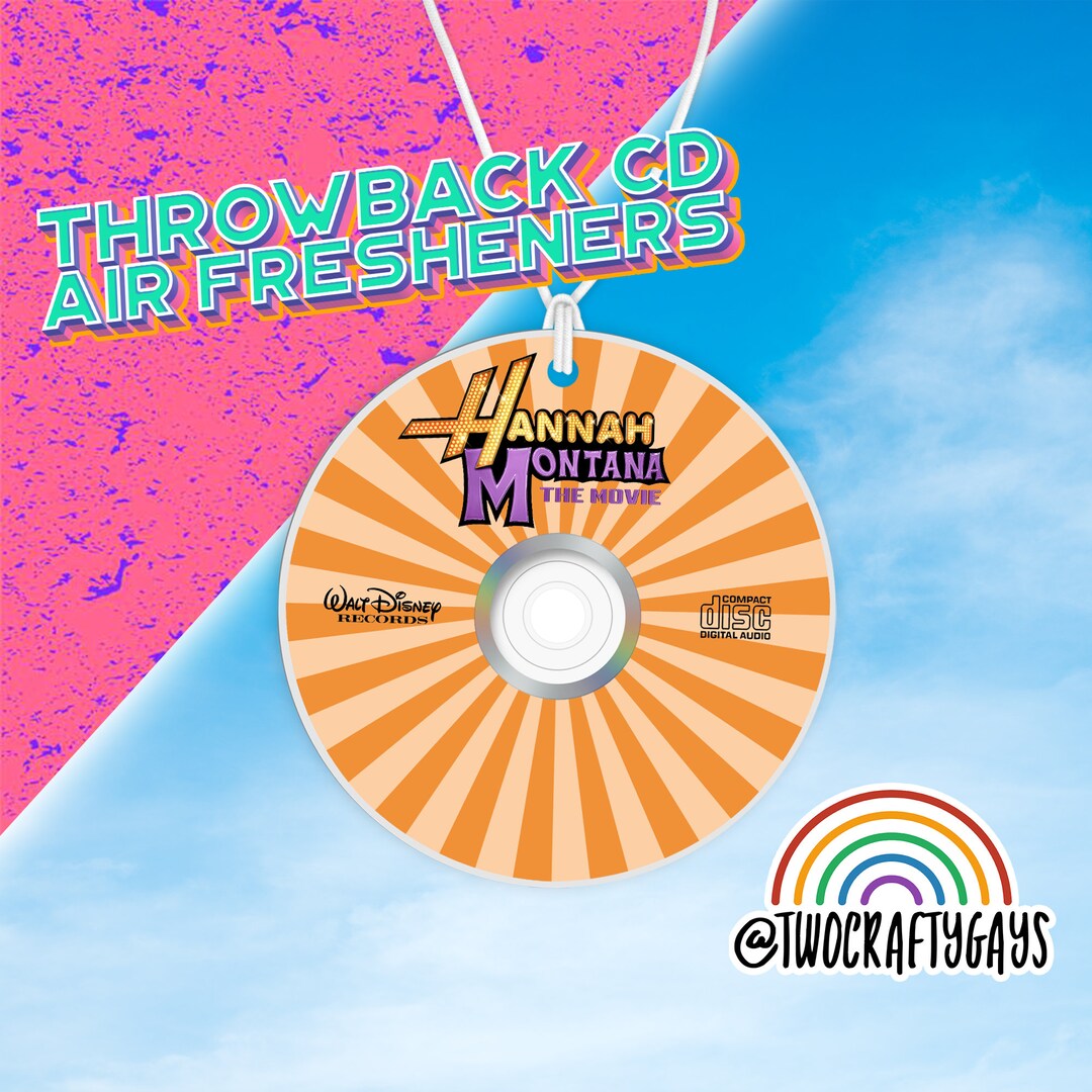 Hannah Montana Movie Throwback CD Air Freshener miley Cyrus Etsy