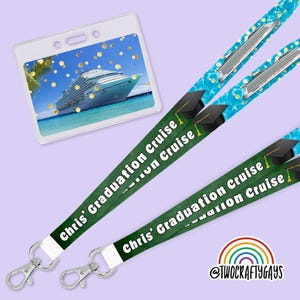 Personalisiertes Cruise Lanyard - Benutzerdefinierter Schlüsselkartenhalter für den Familienurlaub
