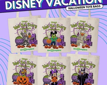 Disney Halloween Trick or Treat Tote Bag - Personalized for Mickey's Not So Scary Party