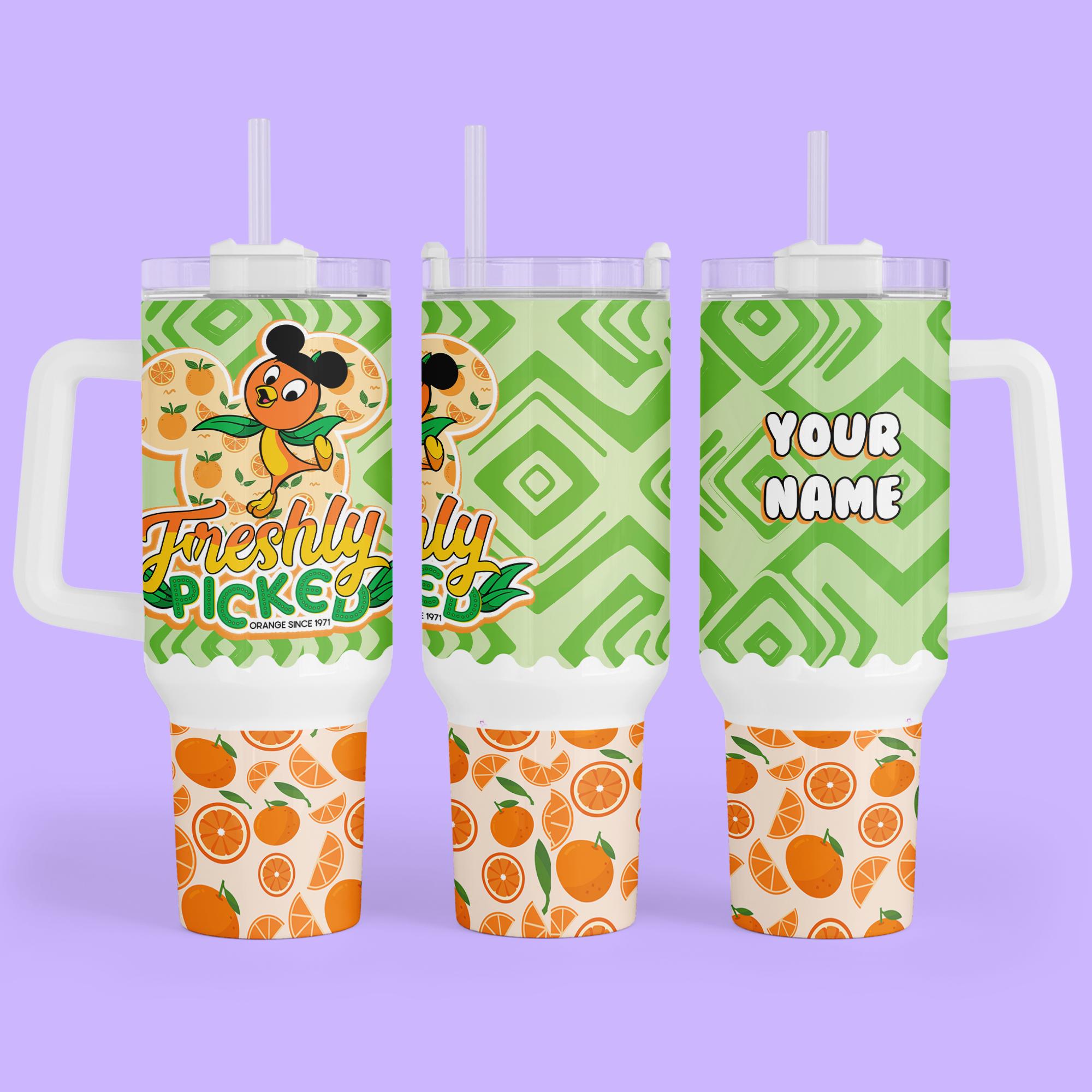 Discover Personalized Disney Epcot Orange Bird 40 oz Tumbler - Drinking Around World, Food & Wine