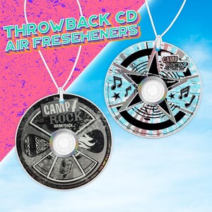 Camp Rock CD Car Air Freshener – Disney Channel Y2K 2000s Throwback, Birthday Gift, Christmas