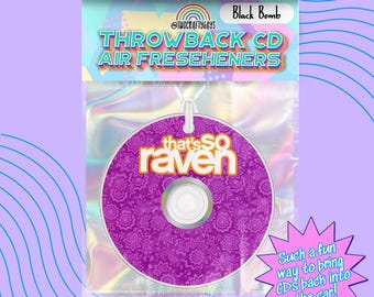 That’s So Raven Air Freshener – Raven Baxter Disney Channel Throwback Car Accessory, Y2K Nostalgia Gift, Birthday & Bachelorette Party Favor