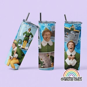 Personlig Buddy the Elf 590 ml rostfritt stålmugg - Rolig julklapp
