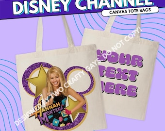 Borsa tote Hannah Montana - Ritorno al passato di Disney Channel - Regalo retrò personalizzato per i millennial (Miley Cyrus)