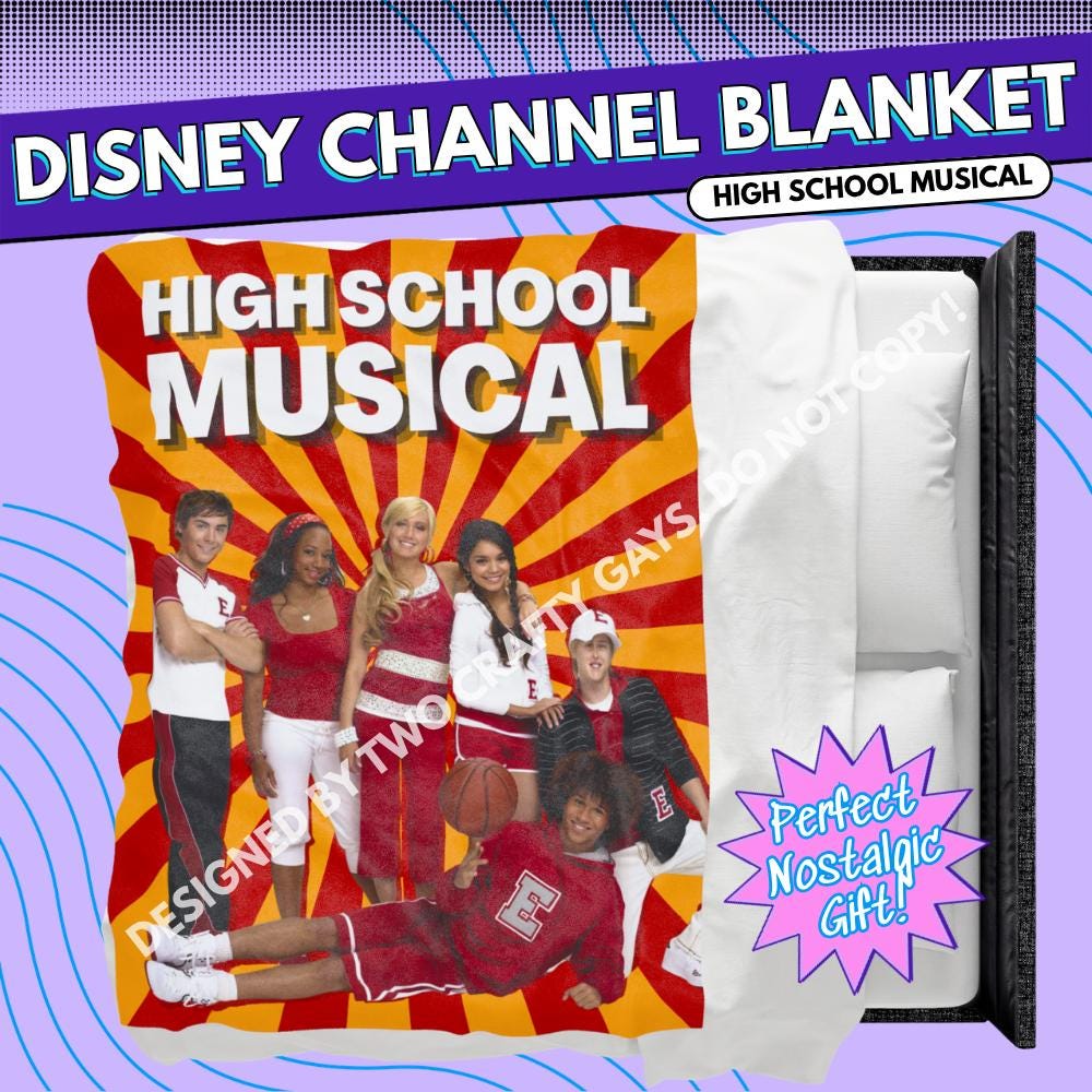 High School Musical ハイスクール・ミュージカル ブランケット High School Musical Blanket - Etsy