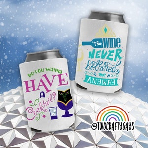 Frozen Can Coolers (Set of 4) (Disney Epcot Drinking Around the World Showcase)