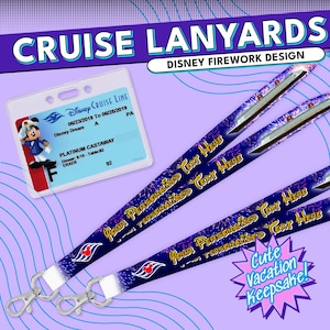 Personalisiertes Disney Cruise Lanyard - Kundenspezifischer Schlüsselkartenhalter für Familienurlaub