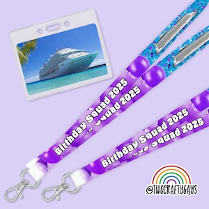 Personalisiertes Cruise Lanyard - Benutzerdefinierter Schlüsselkartenhalter für den Familienurlaub