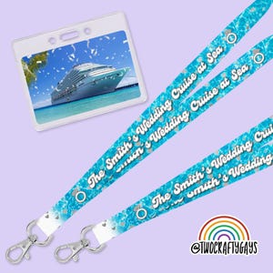 Personalisiertes Cruise Lanyard - Benutzerdefinierter Schlüsselkartenhalter für den Familienurlaub