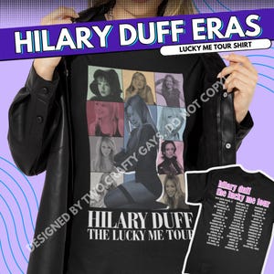 Maglietta ispirata al Lucky Me Tour di Hilary Duff - Top grafico ispirato alla cultura pop degli anni 2000, regalo nostalgico di Disney Channel, Lizzie McGuire