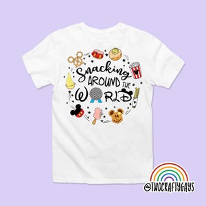 Snacking Around the World Shirt (Disney Epcot)
