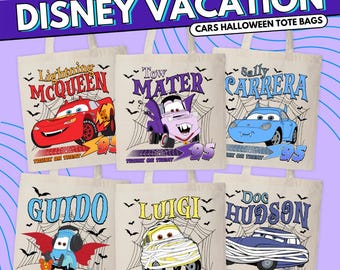 Disney Cars Halloween Trick or Treat-draagtas - gepersonaliseerd voor Mickey's Not So Scary & High Seas