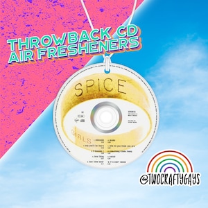 Spice Girls Throwback CD Air Freshener (Spice World, 90s Throwback, Car Accessories, Gift for Her, Him)