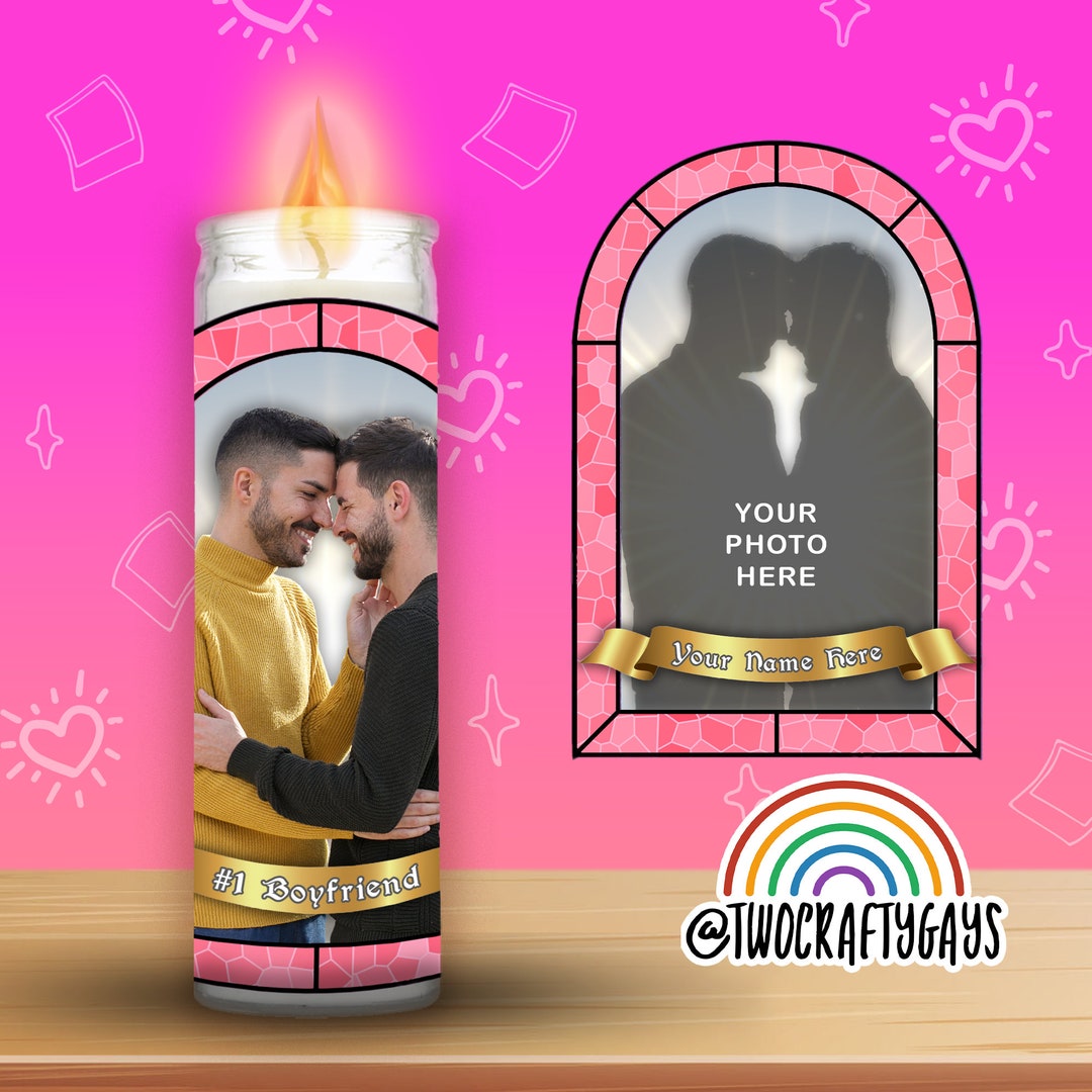 Custom Personalized Prayer Candle Funny Gift for Birthday Etsy