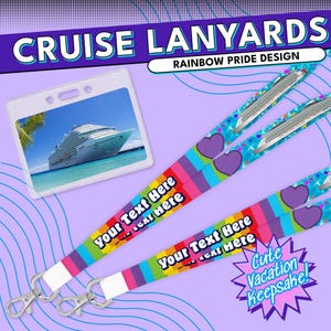 Personalisierte Geburtstagskreuzfahrt Lanyard - Kundenspezifischer Schlüsselkartenhalter für Familienurlaub