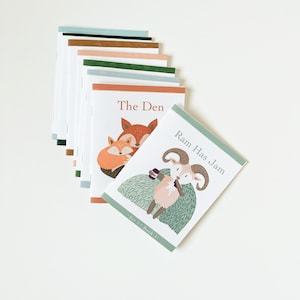 Set 2 - Montessori Beginner Books Level 1  -Beginner Reader Phonics Book Set -Early Reader Ram Has Jam Series