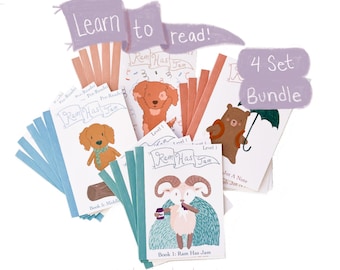 Learn to Read Ram Has Jam Books 4 Set Bundle: Beginner Readers, Phonics (30 Books)