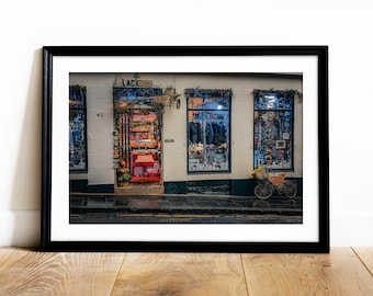 Scotland Street Photography Print: Edinburgh Shopfront, Holiday Print (Digital Printable)