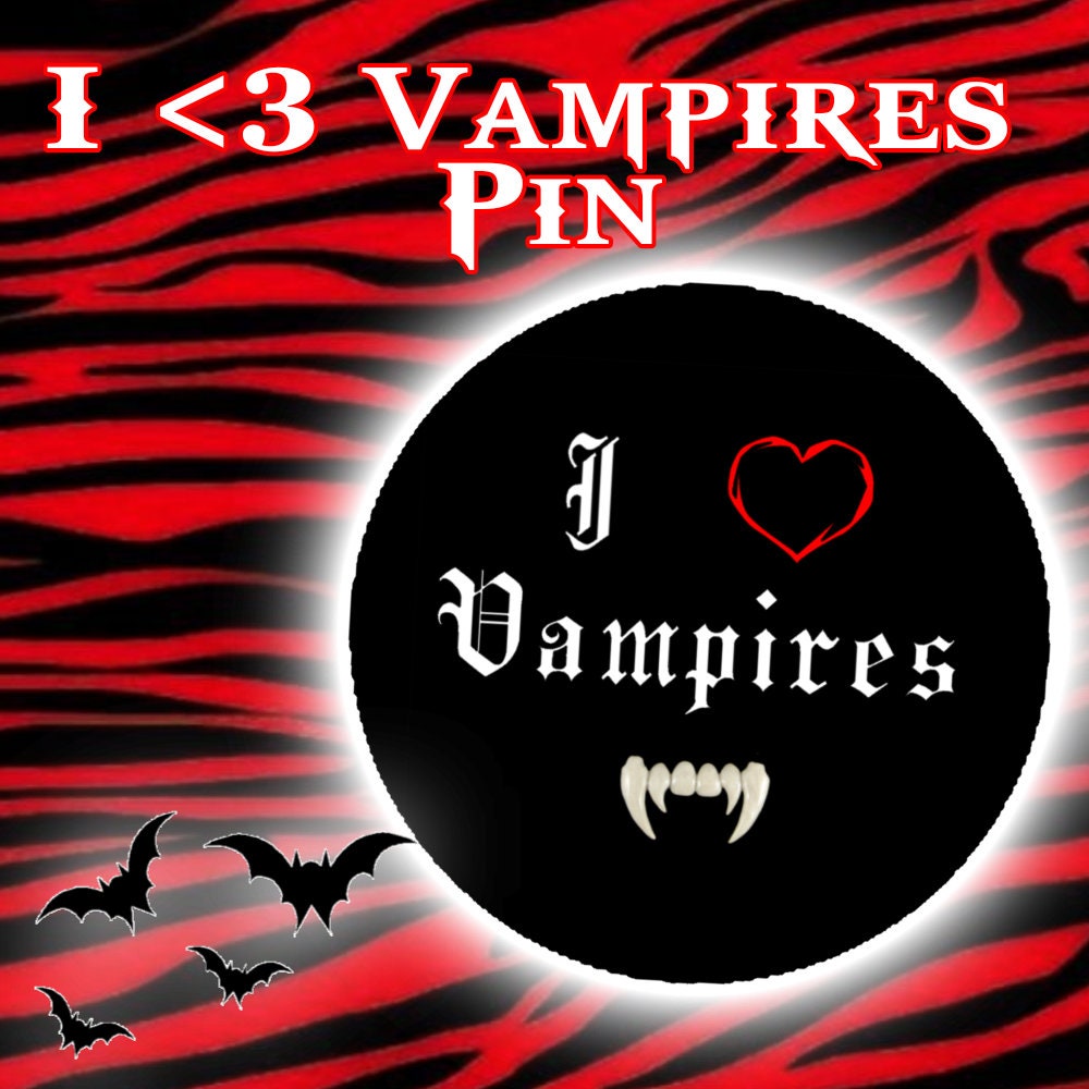 I \u003c3 vampiers pin - Etsy België, image size:1000x1000