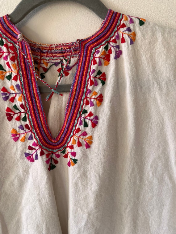 Embroidered linen top - image 2