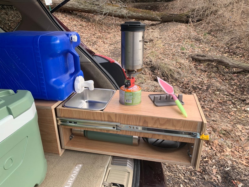 Chuck Box and Camping Kitchen Drawer for Camping and Overlanding SUV