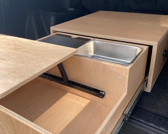 Kitchen Drawer System and Chuck Box for Camping / Overlanding - SUV, Truck, Van, or Camper - The Uncompahgre