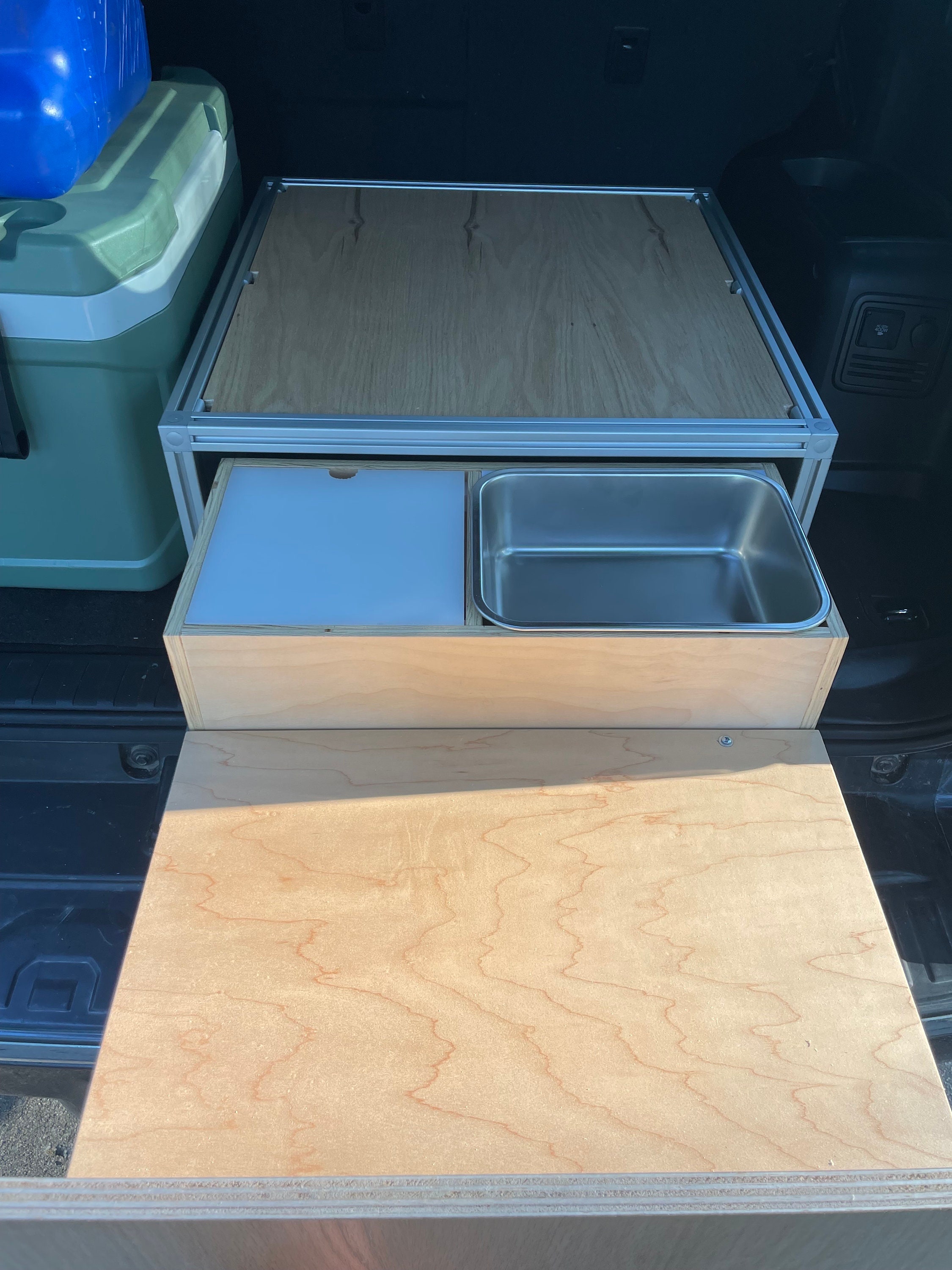 Kitchen Drawer System and Chuck Box for Camping / Overlanding SUV ...