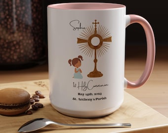 Taza personalizada para la Primera Comunión / Taza personalizada con nombre para niña / Taza para el Sacramento