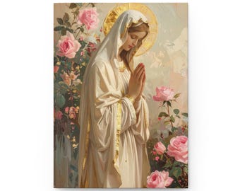 Virgin Mary Journal | Our Lady Gift, Catholic Journal, Confirmation Gift 1st Communion Gift, RCIA/OCIA Gift, Catholic Mom Gift, Marian Gift