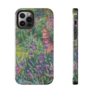 The Iris Garden at Giverny by Claude Monet Tough Phone Cases, iphone 11 12 13 14 Mini Pro Plus ProMax Xr Xs XsMax X 7 8 Plus SE Monet
