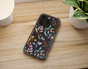 植物柄のスマホケース、自然をモチーフにしたスマホケース、植物柄のスマホケース
