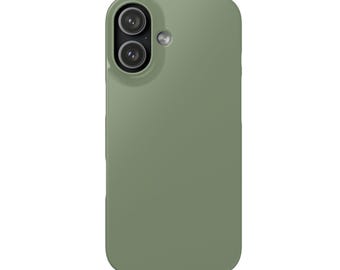 Olive Green Phone Case | Minimalist Green Phone Case | Simple Phone Case
