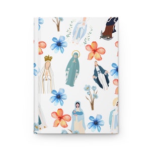 Mary Notebook Hardcover Journal Matte Catholic Journal Blessed Mother Notebook Journal Prayer Journal Virgin Mary Mass Journal Our Lady