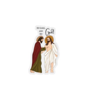 Mein Herr und Mein Gott! Aufkleber, christliche Aufkleber, christliche Aufkleber, Glaube Aufkleber, Schrift Aufkleber, Laptop Aufkleber, Bibel Vers Aufkleber