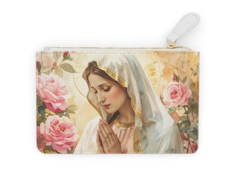 Bolsa para rosario de la Virgen María / Bolsa para rosario católico / Regalo para RCIA/OCIA / Regalo para la Primera Comunión y Confirmación, Regalo para mujer católica