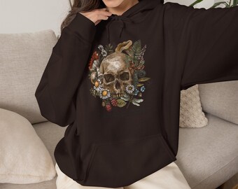 Memento Mori--Remember Your Death-Unisex Heavy Blend™ Hooded Sweatshirt, Skull Hoodie, Catholic Hoodie