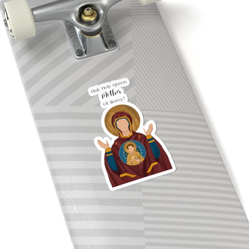 Hail Holy Queen Stickers, Catholic Stickers, Virgin Mary Stickers, Mother of God Stickers, RCIA/OCIA Gift, Catholic Gift image 9