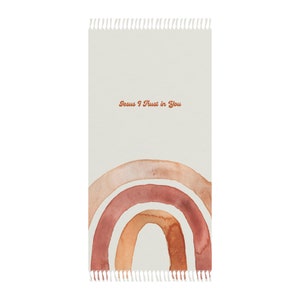 Jesus I Trust in You Boho Beach Cloth Divine Mercy Beach Towel Catholic Beach Blanket Christian Beach Blanket