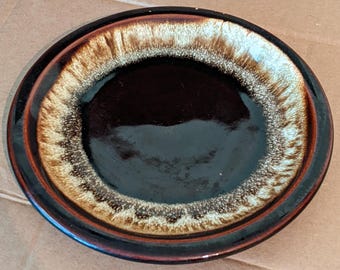 Vintage Pfaltzgraff Brown Drip Glaze Saucer Plate, Dessert Coffee/Tea Mug/Cup, 6.75"D USA made, Replacement
