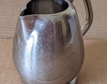 Vintage Arnbee Stainless Steel Creamer Pitcher: MCM Coffee Serving Piece