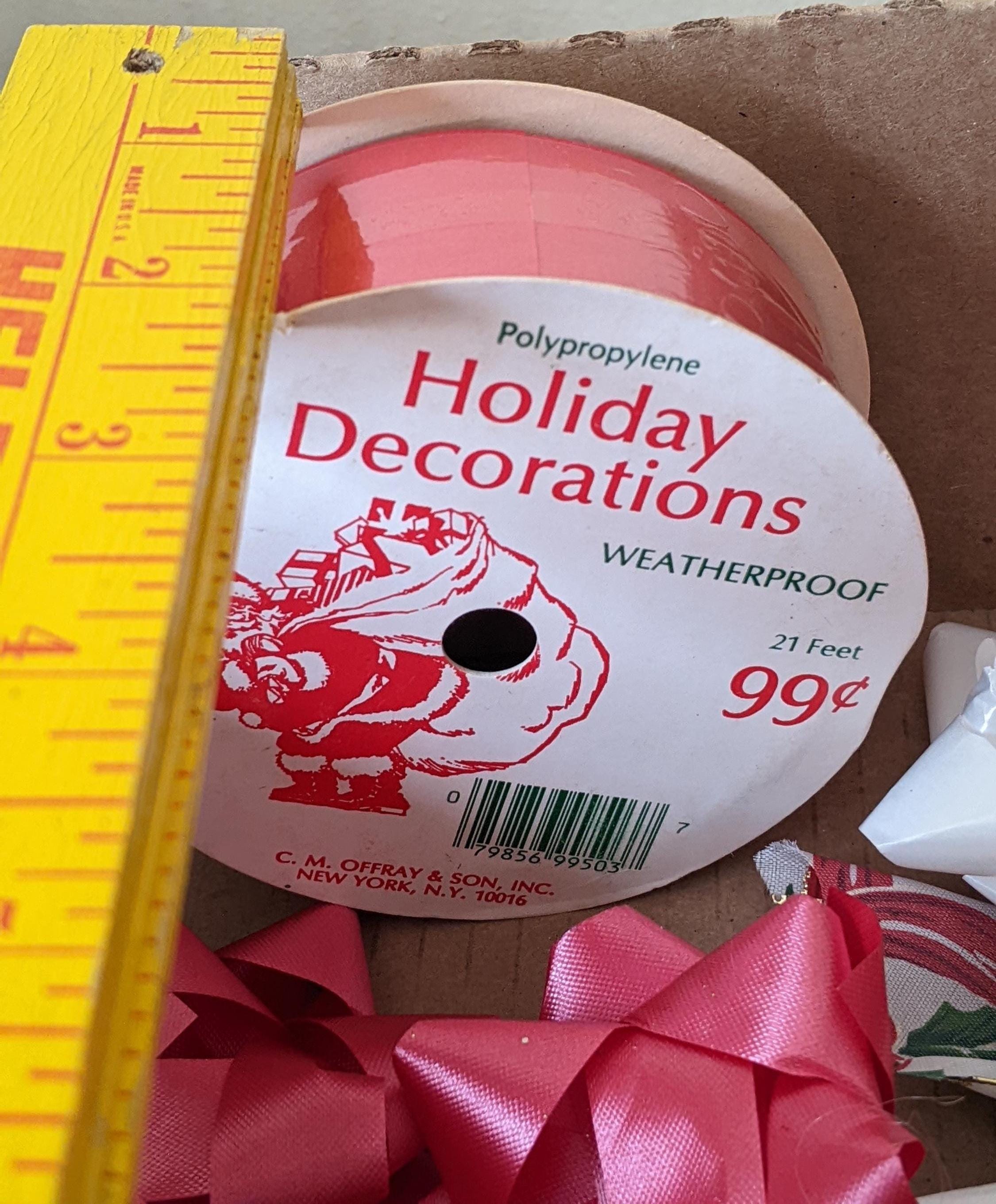 Vintage Ribbon & Bows Lot Crafts, Crafting Material, Gibson Cleo Red ...