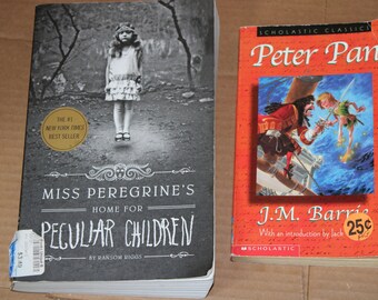 Kids Childrens Books Peter Pan, Miss Peregrine's Home for Peculiar Children Paperback Stories Fiction Fantasy Sci-Fi