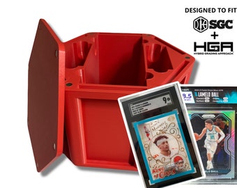 Graded Trading Card Hexagon Display Storage Box