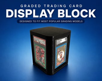 Graded Trading Card Display Cube - Compatible with MOST Graded Slabs