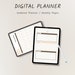Brown Basic Printable Planner Undated Digital Planner Daily Schedule ...