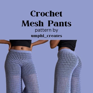 Crochet Mesh Pants Beach Pants Pattern - Etsy