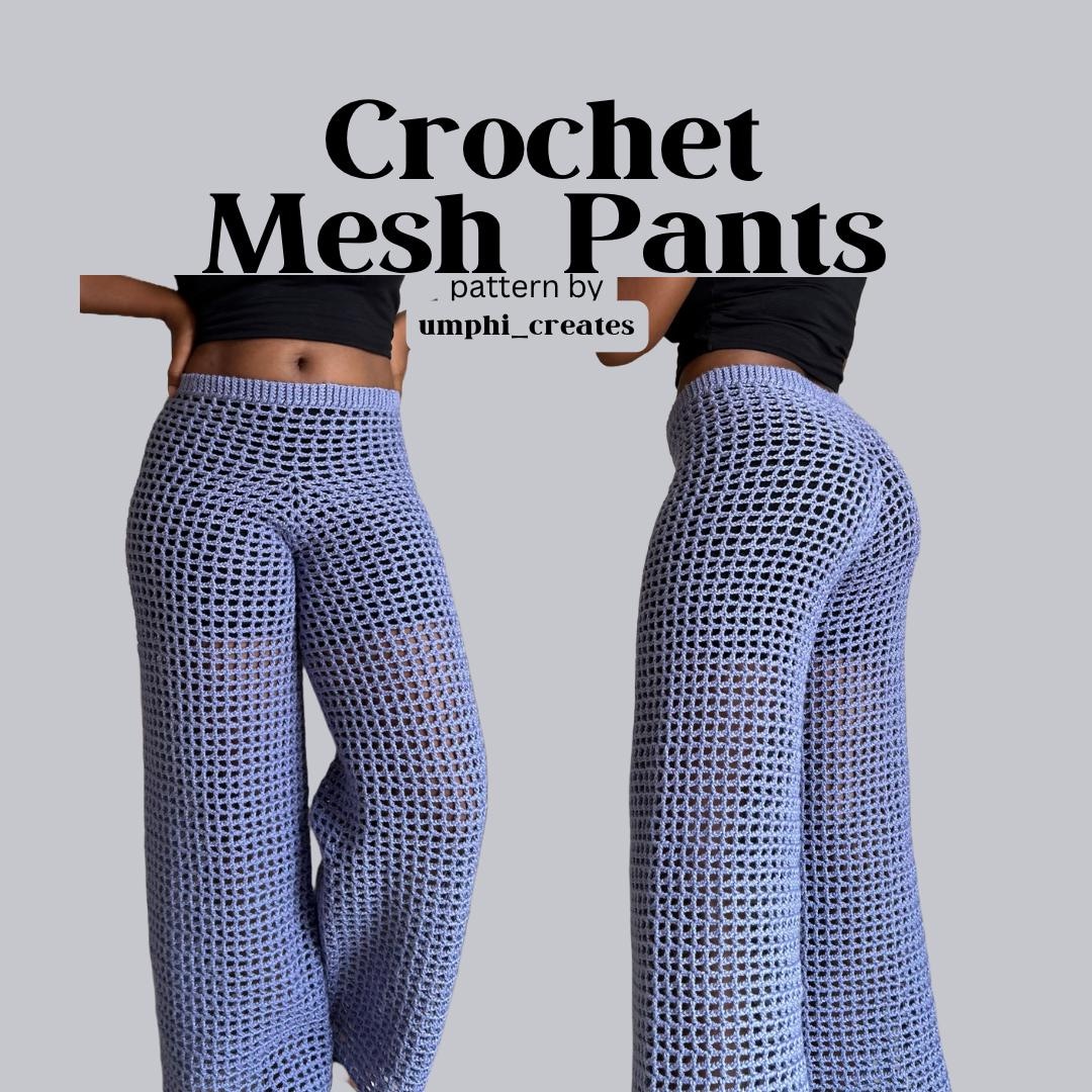 Crochet Mesh Pants | Beach Pants Pattern - Etsy