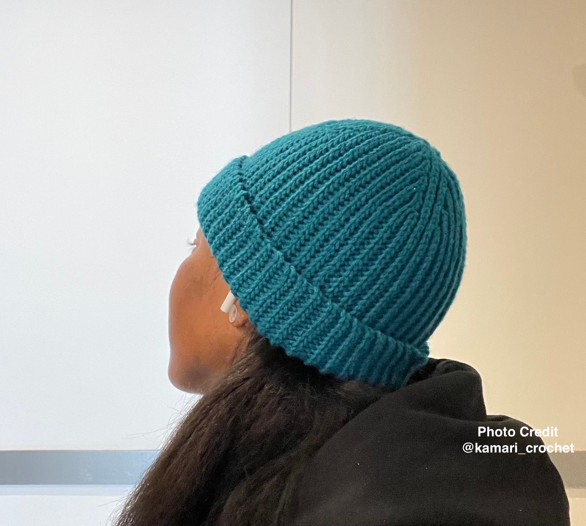 Looks Like Knit Crochet Beanie Pattern Easy Crochet Etsy Canada