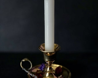 Brass Chamberstick Chime/Taper Candle Holder